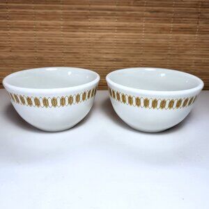 Royal Doulton Bowls Mayfair Pattern Set of 2 Hotel ware England MCM Steelite